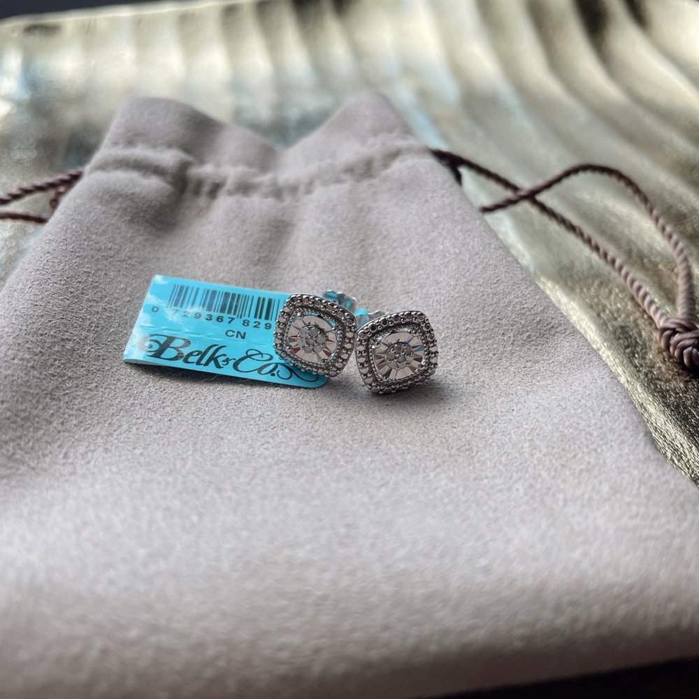 BRAND NEW Diamond Earring Studs